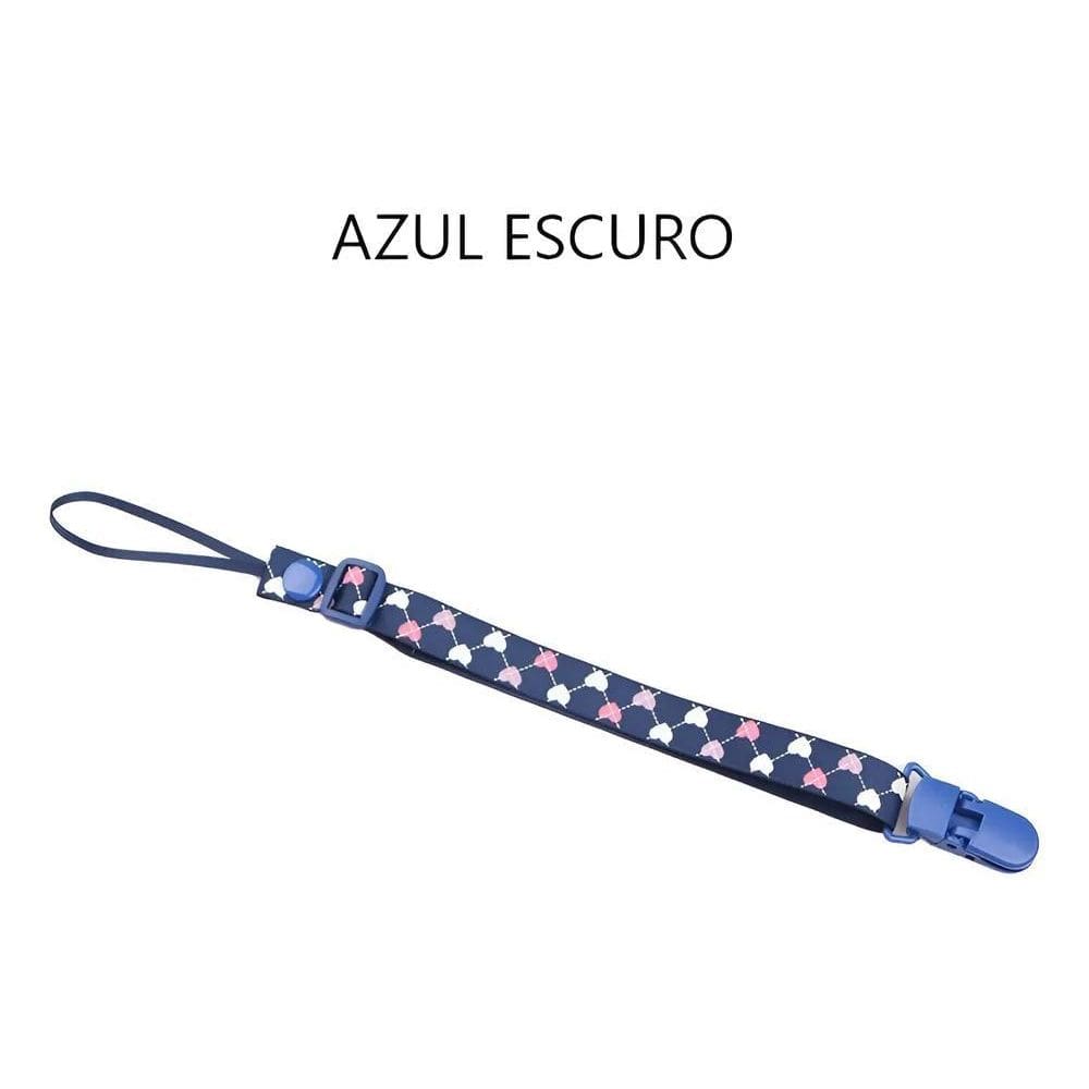 Prendedor De Chupeta Bico Bebê Para Menino Menina Azul-Escur