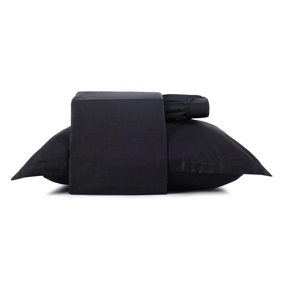 Jogo de Cama 3 Peças Solteiro Altenburg Ultrawave Labirinto Preto