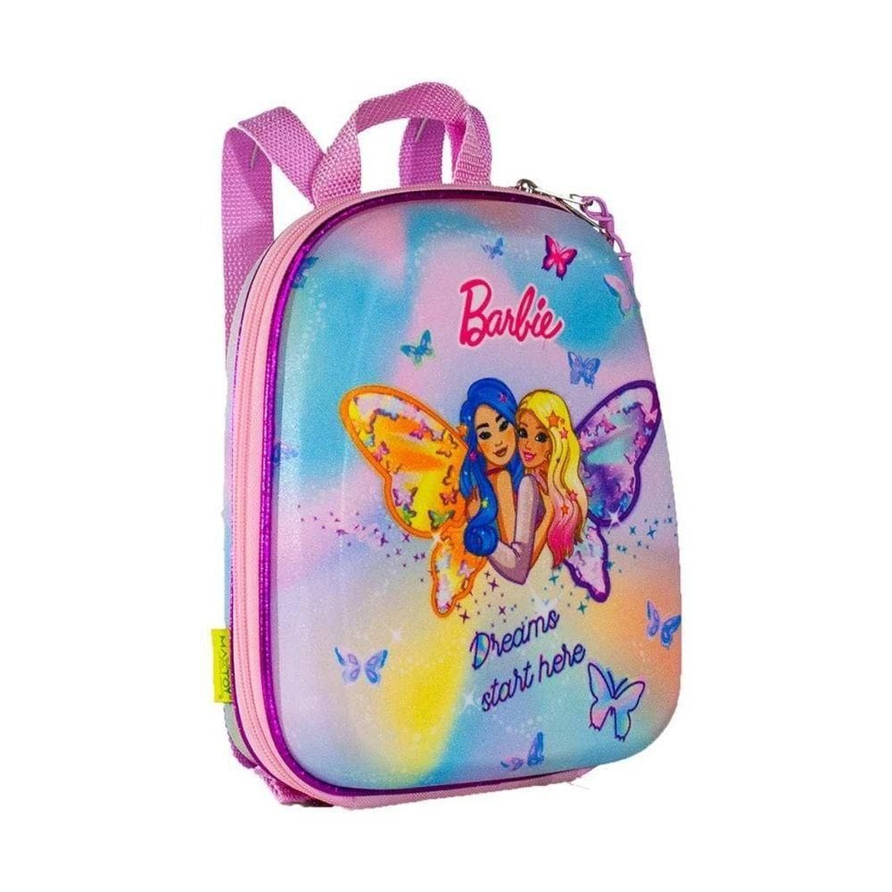 Mochila Escolar Infantil Barbie Borboleta Tamanho P