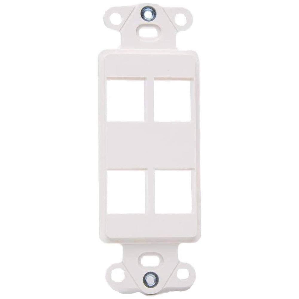 Placa de parede Vanco 820324 4 portas Décor Insert branca