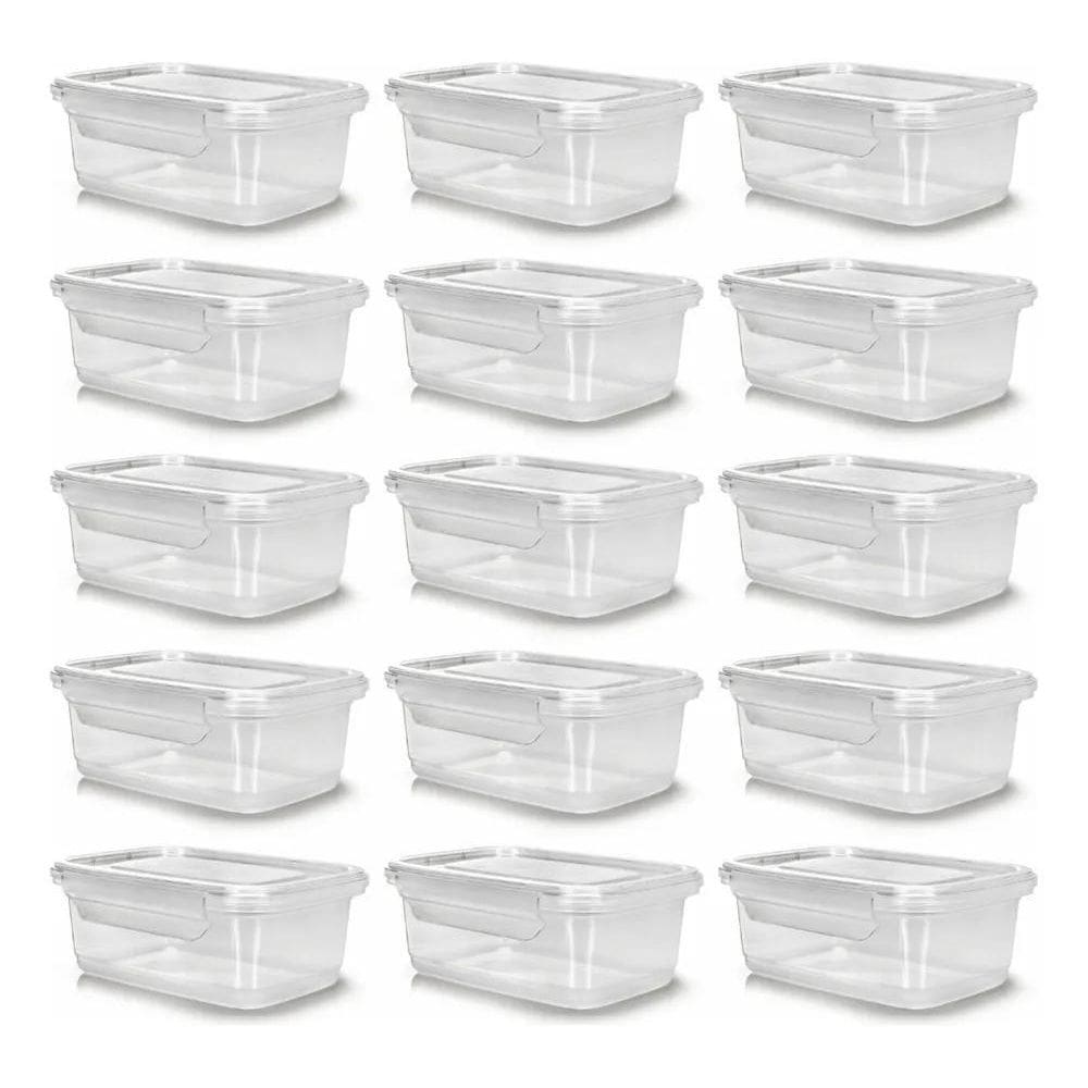 10X Marmita Pote Reutilizável Comida Congelador Kit 12 Pçs