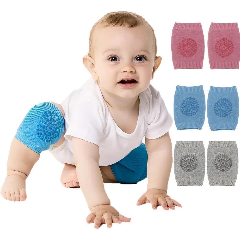 Joelheira Para Bebê Engatinhar Antiderrapante Protetor B Ros