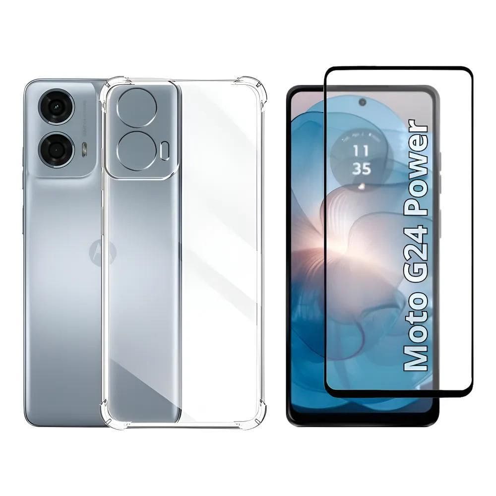 Capa Capinha Case + Película 3D Para Motorola Moto G24 Power
