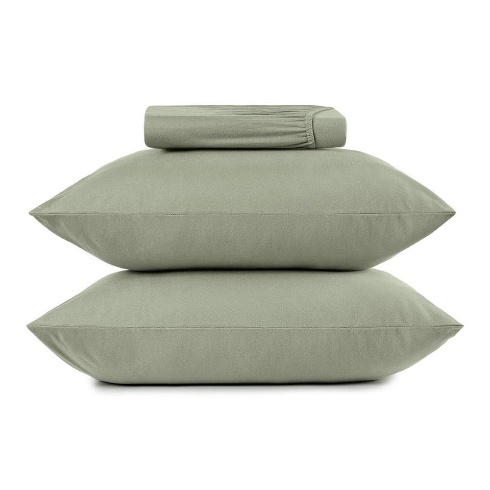 Jogo de Cama Casal 3 Peças Altenburg Malha Fio Penteado Verde Bond