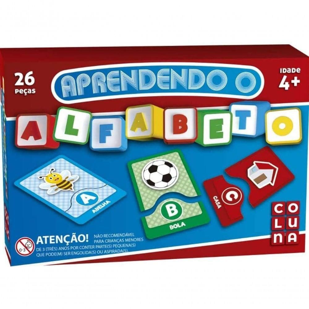 Jogo Pedagógico Aprendendo O Alfabeto - Coluna