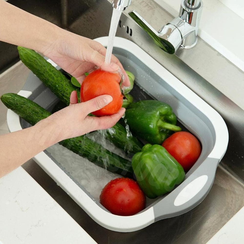 Bacia Retrátil Multiuso De Silicone - Prática E Compacta