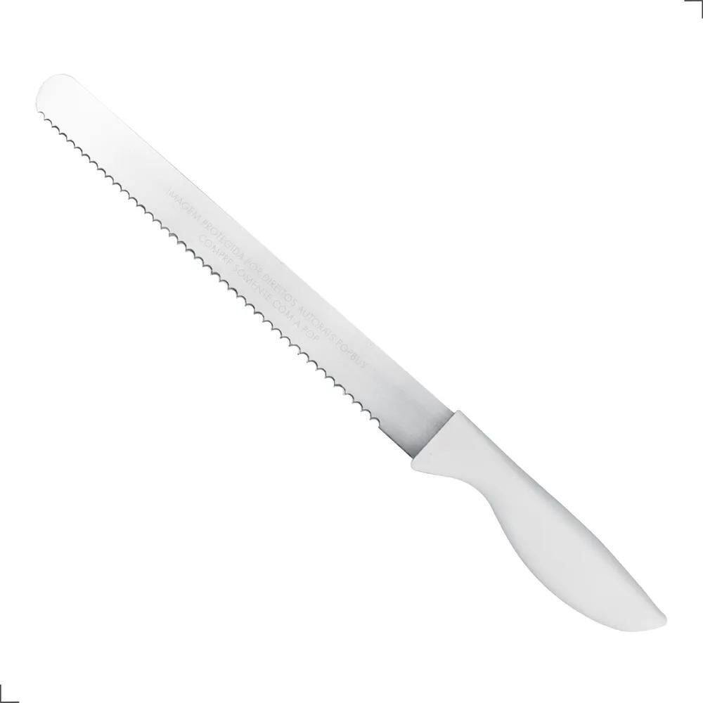 3X Faca De Confeiteiro Em Inox Cabo Branco 37Cm