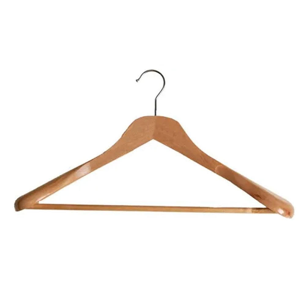 Kit 10 Cabides Executivos Madeira Ombreira Blazers Paramount