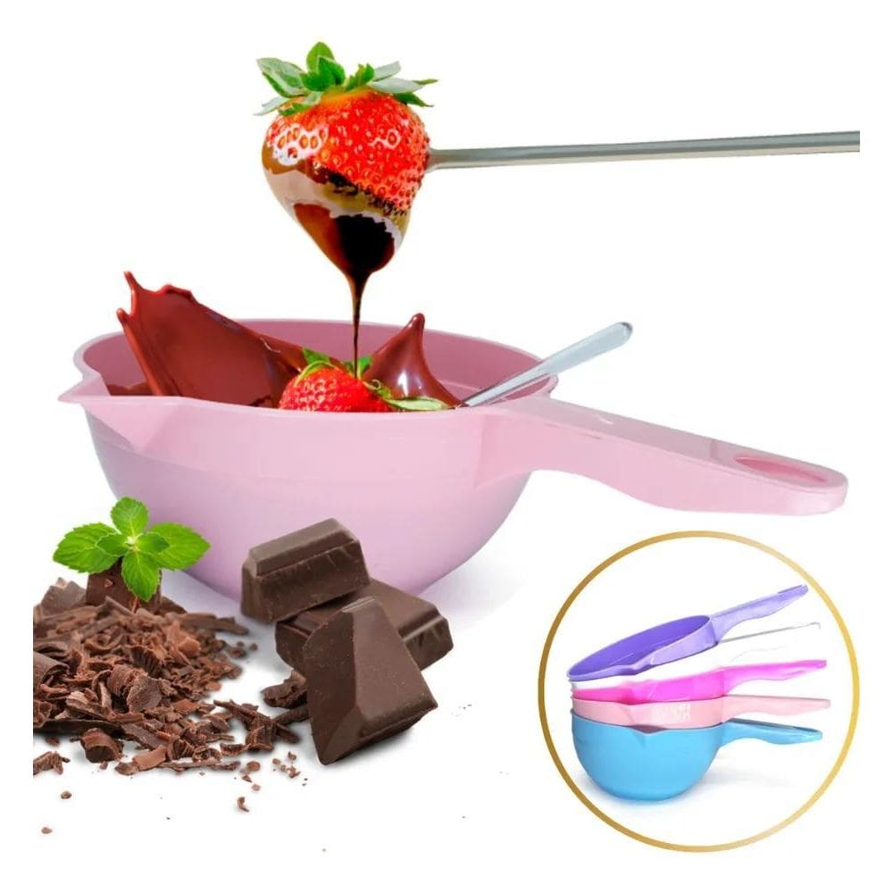 2X Panelinha Multiuso Confeitaria 850Ml Derretedeira Chocola