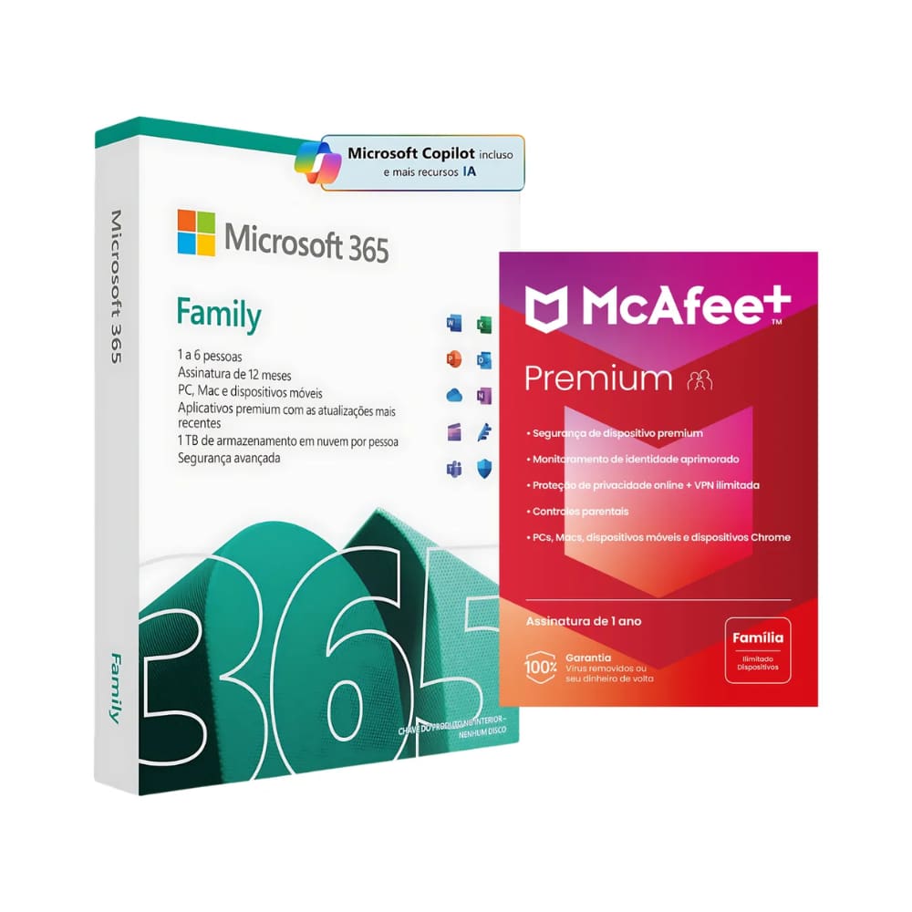 Microsoft 365 + Mcafee Premium Family