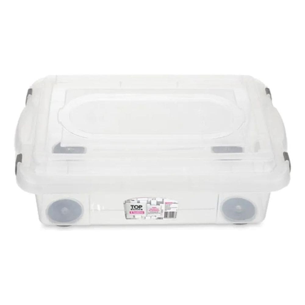 Caixa Organizadora Plástica 8,6L Transparente Sanremo
