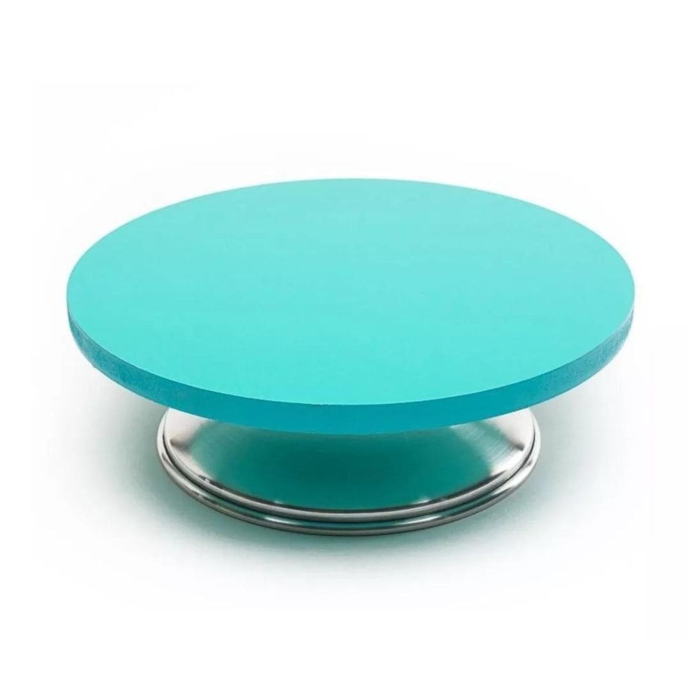 Bailarina Giratória Mdf Formicada Azul Turquesa 30cm