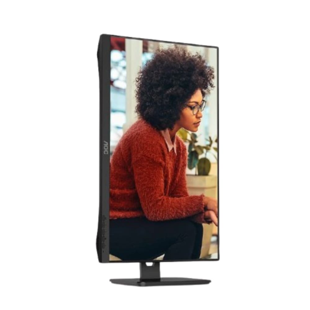Monitor 23,8” AOC LED 24E3UF WIDESCREEN 100HZ VGA, HDMI, USB, DP, VESA, PIVOT, Com Ajuste de Altura