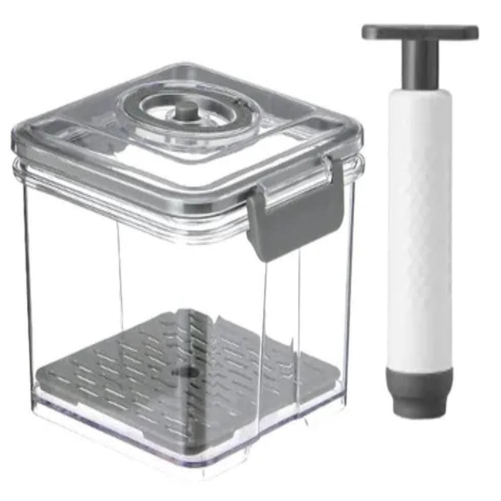 Pote Hermético Profissional Com Bomba Vácuo Sucção Vasilha Vedação Inteligente Geladeira Cozinha Comida Marmita