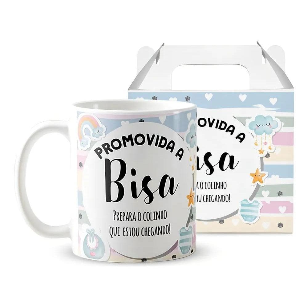 2X Caneca Presente Especial Criativo Gravidez Para Bisa Bisa