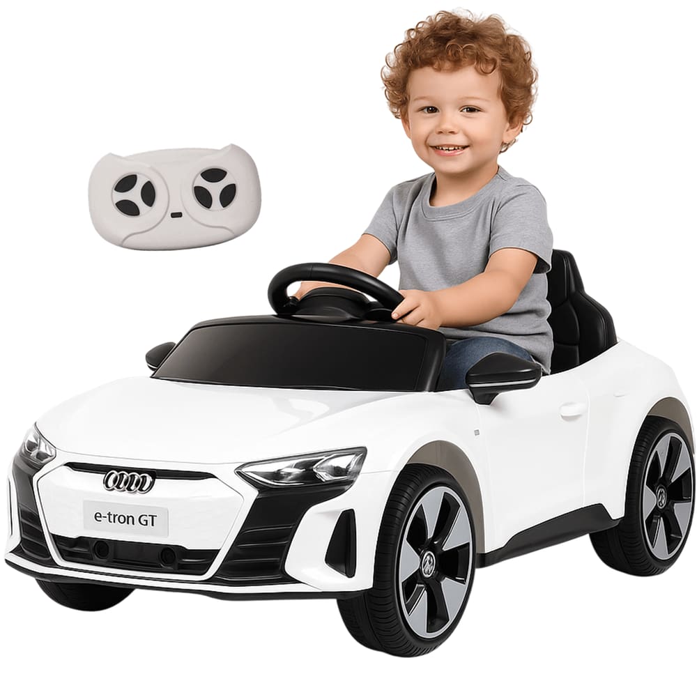 Carro Elétrico Importway Audi E-Tron GT Branco 6V Controle Remoto