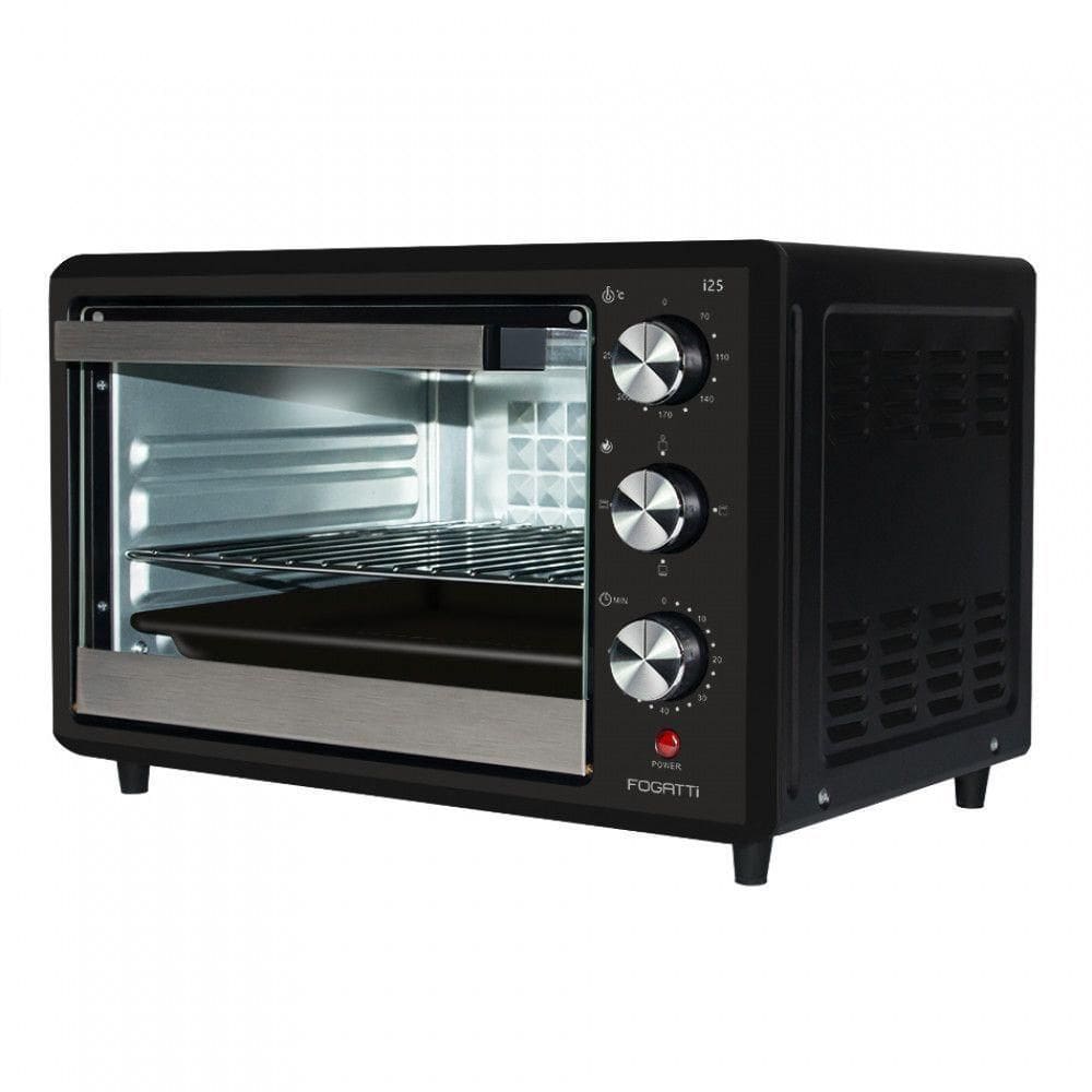 Forno Elétrico De Bancada 25 Litros Fogatti Black I25 Preto 220V