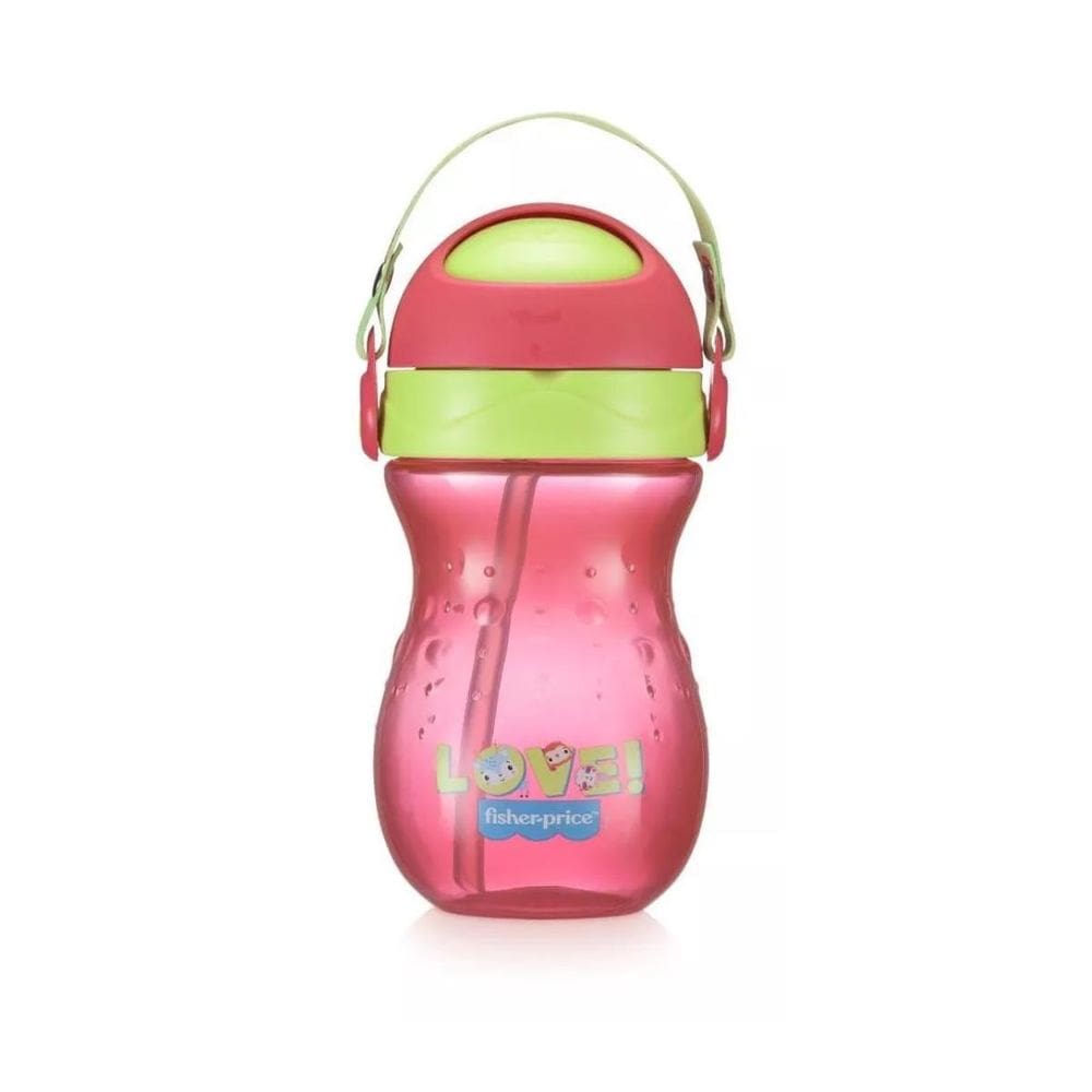 Copo Rosa C/Canudo Playful Ballet 360Ml