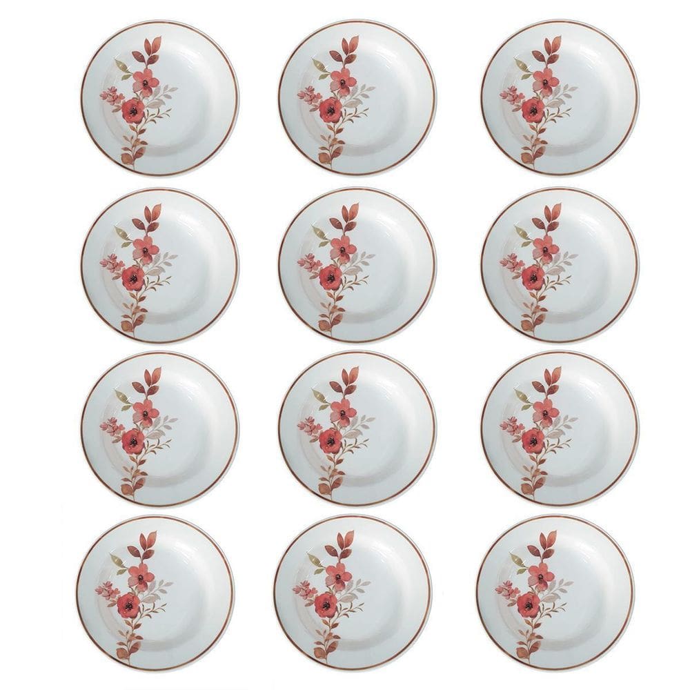 Prato Fundo De Cerâmica Donna Chá Das 5 21,5Cm 12 Un Biona