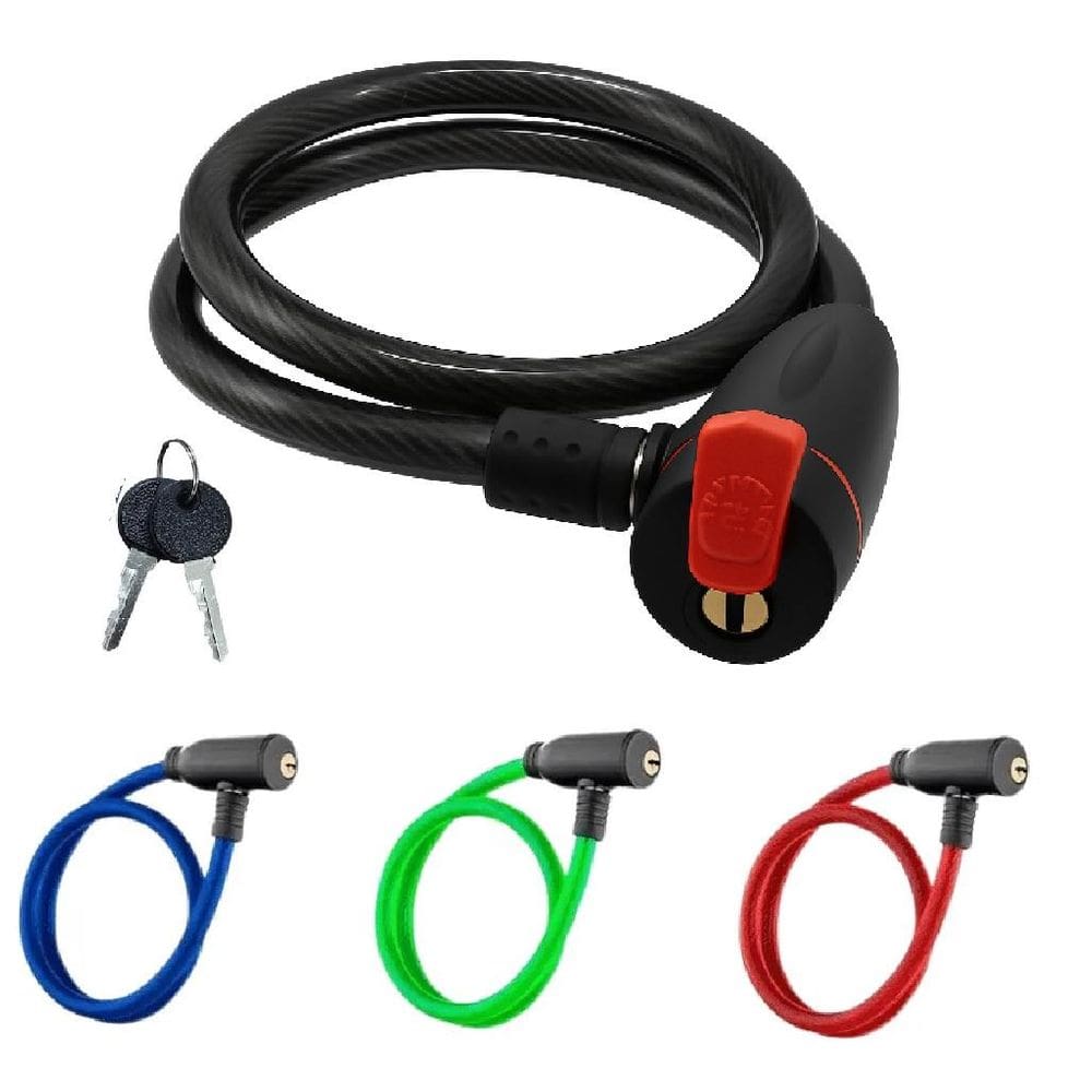 Cadeado Anti Furto Bicicleta Trava Corrente Articulada Seguranca Fecho Em Aco Reforcado Moto Bike Portao Estepe 2 Chaves