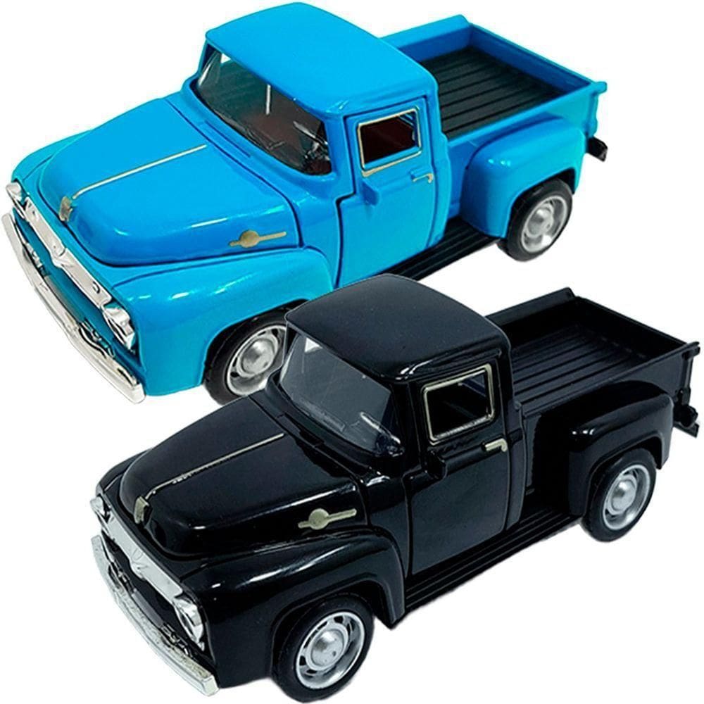 Miniaturas Carrinho Camionete Pickup F-100 Em Metal Kit 2pçs