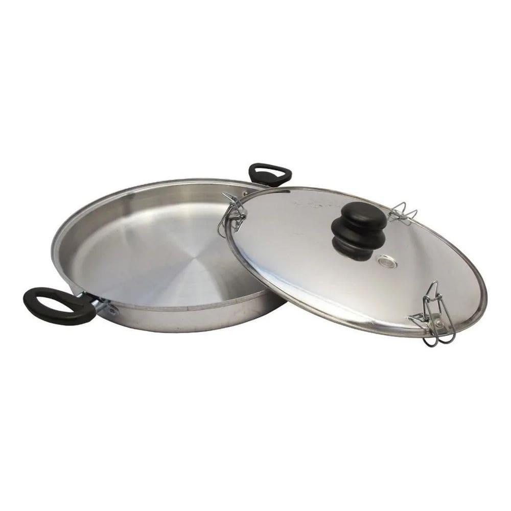 Forma De Pizza E Assados Fulgor Para Fogão Polida Cor Pratea