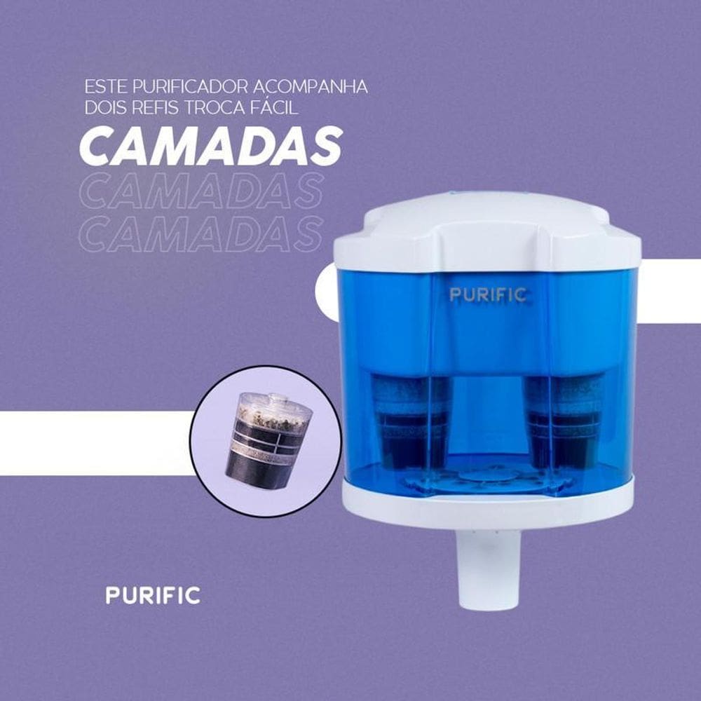 Purific 10 Azul Para Bebedouro Refil Camadas