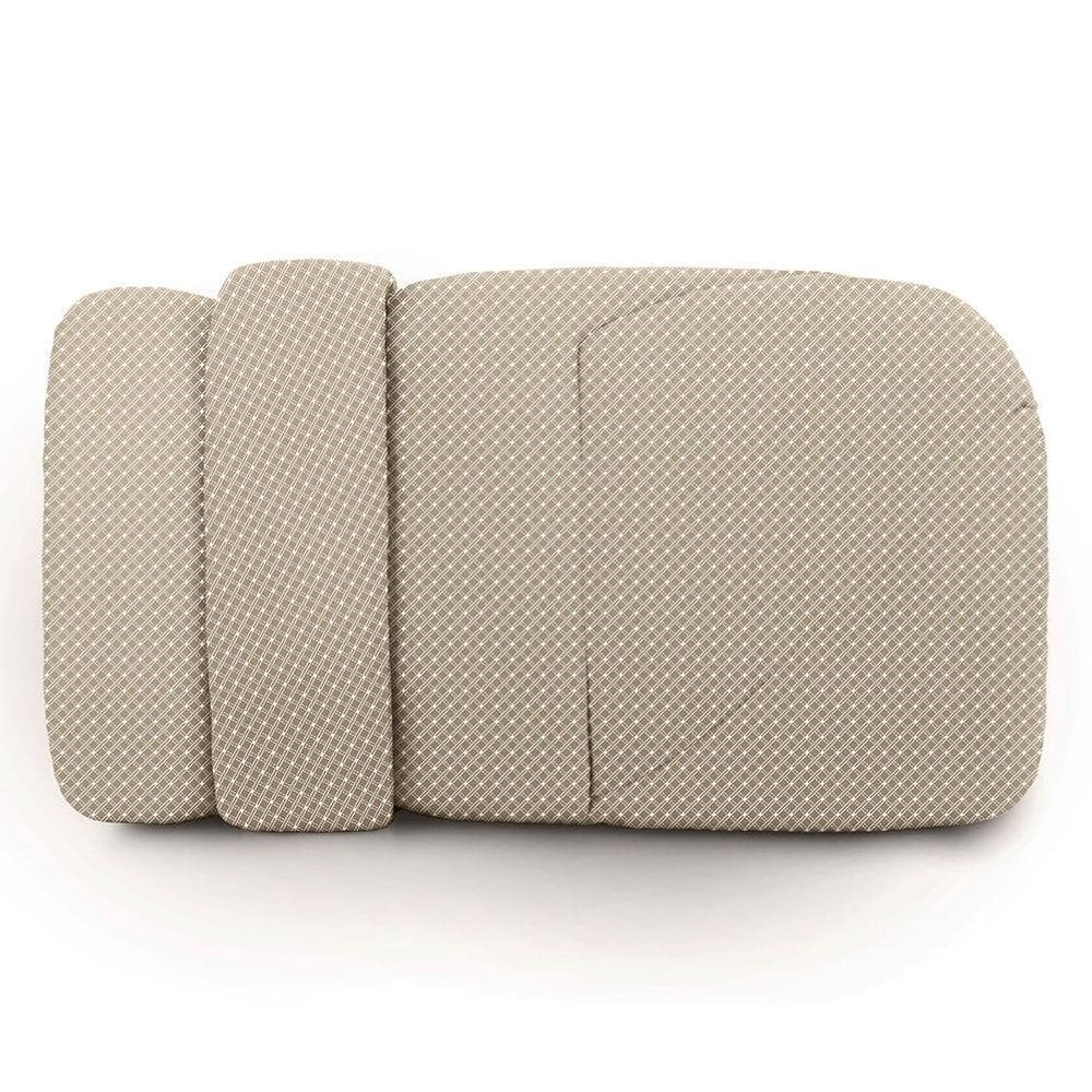 Edredom Casal Altenburg Toque Acetinado Slim Bege