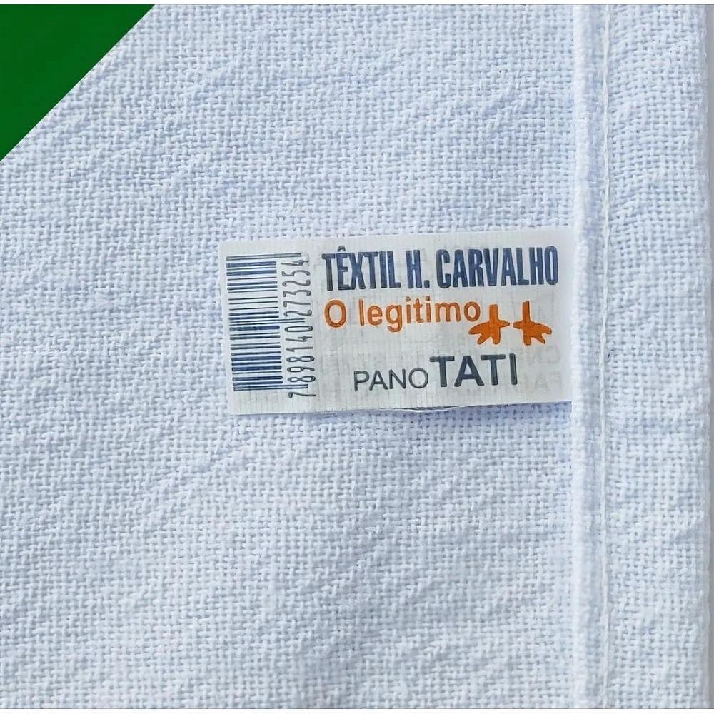 10 Peças Pano De Prato Pé De Galinha Com Bainha Liso Cor Bra