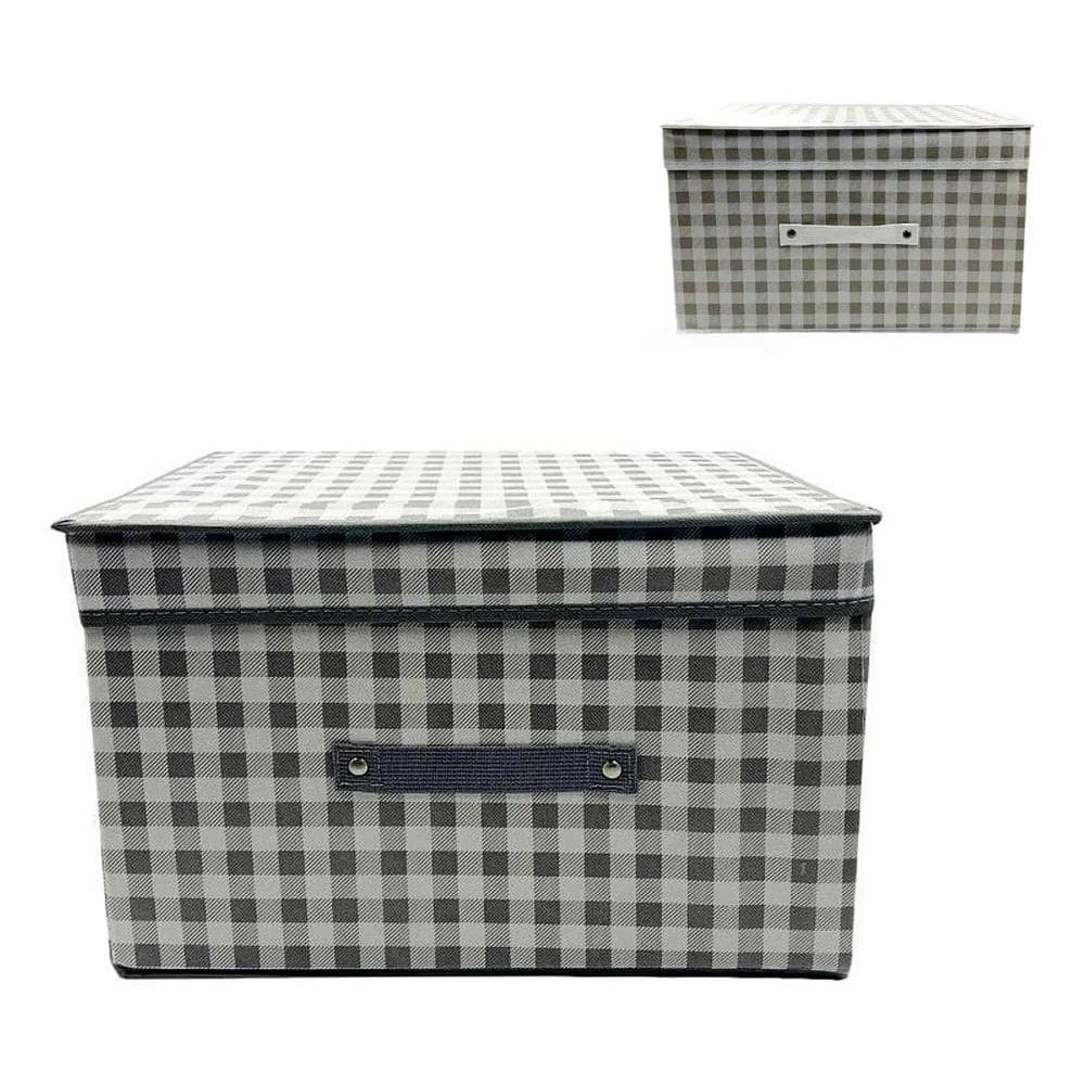 Caixa Organizadora Multiuso Com Tampa Tecido Dobrável Grande