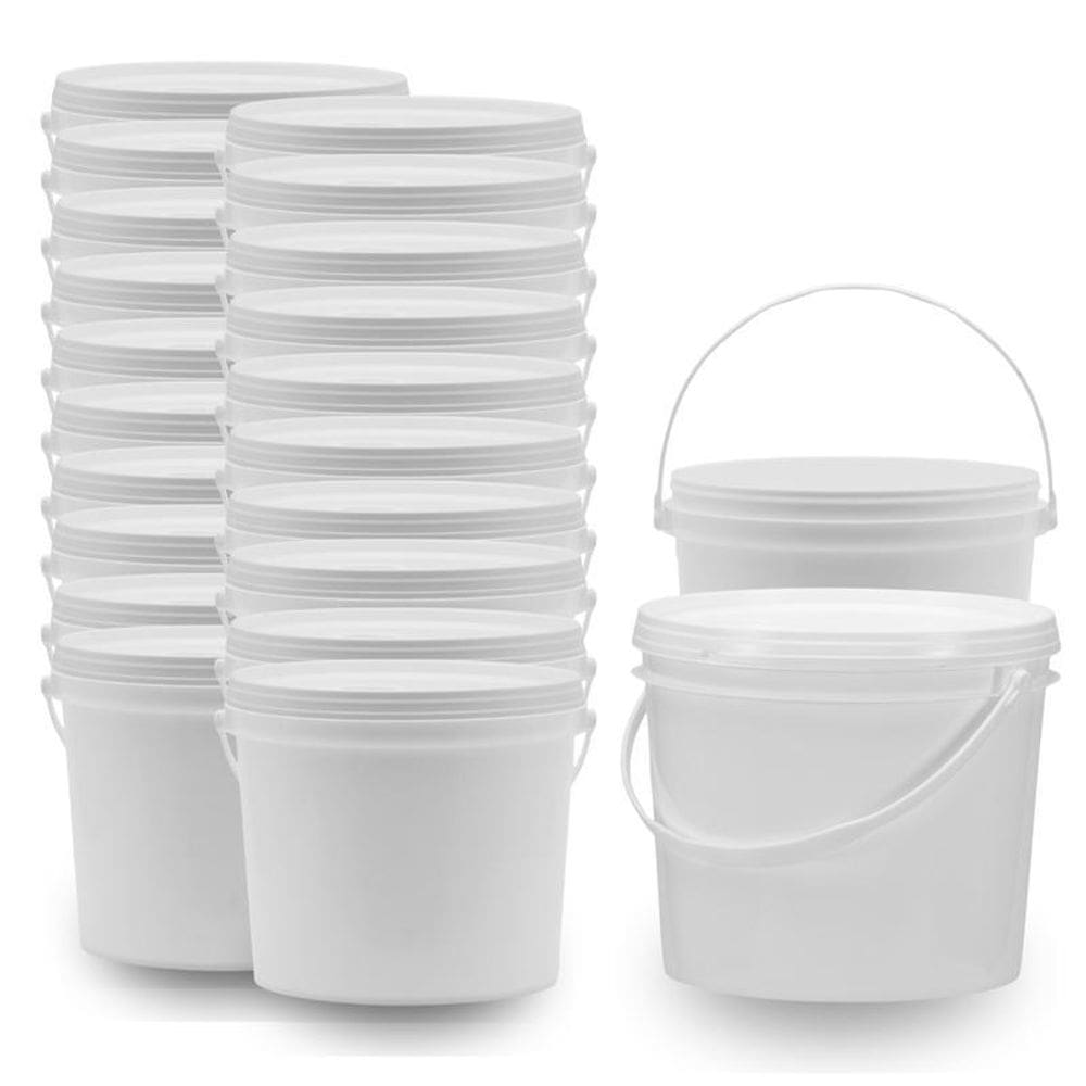 Balde Para Resina Acrilica 1.8 Litros Branco 20 Pçs