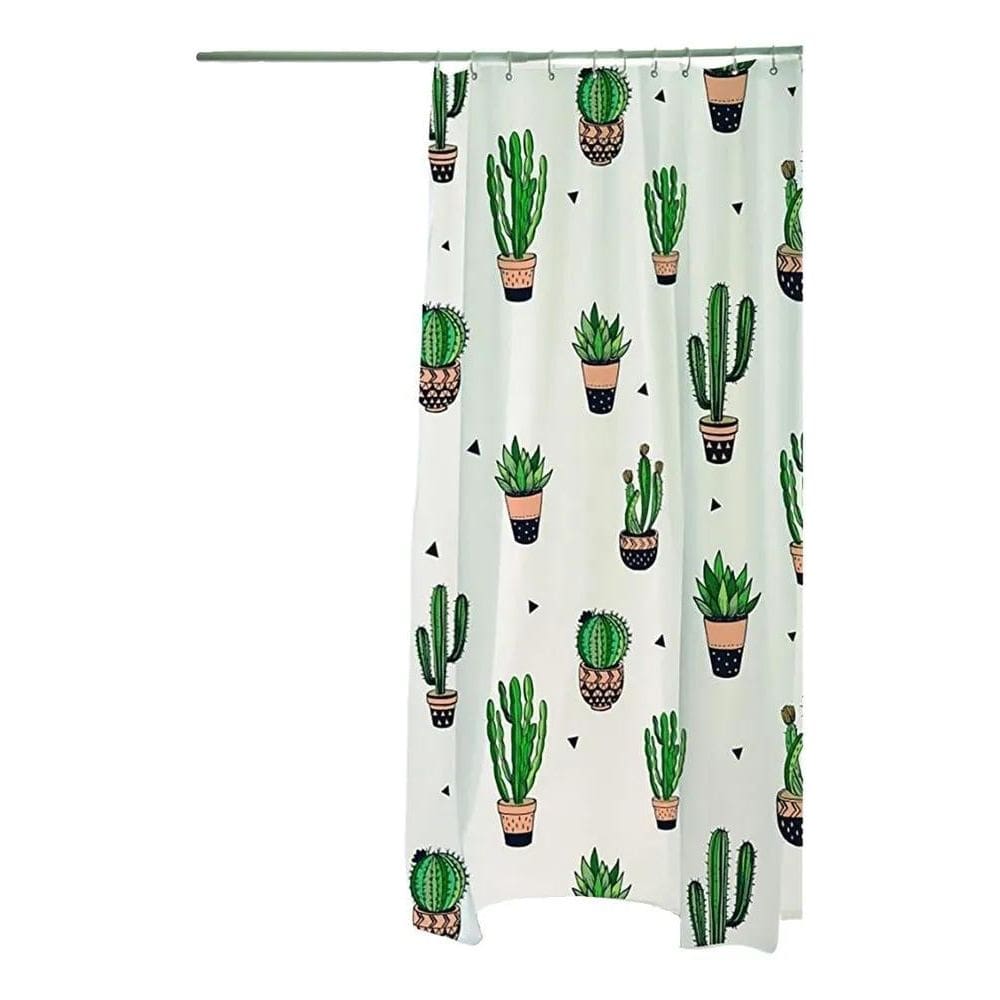 Cortina Box Poliéster Diversas Estampas 198X180Cm