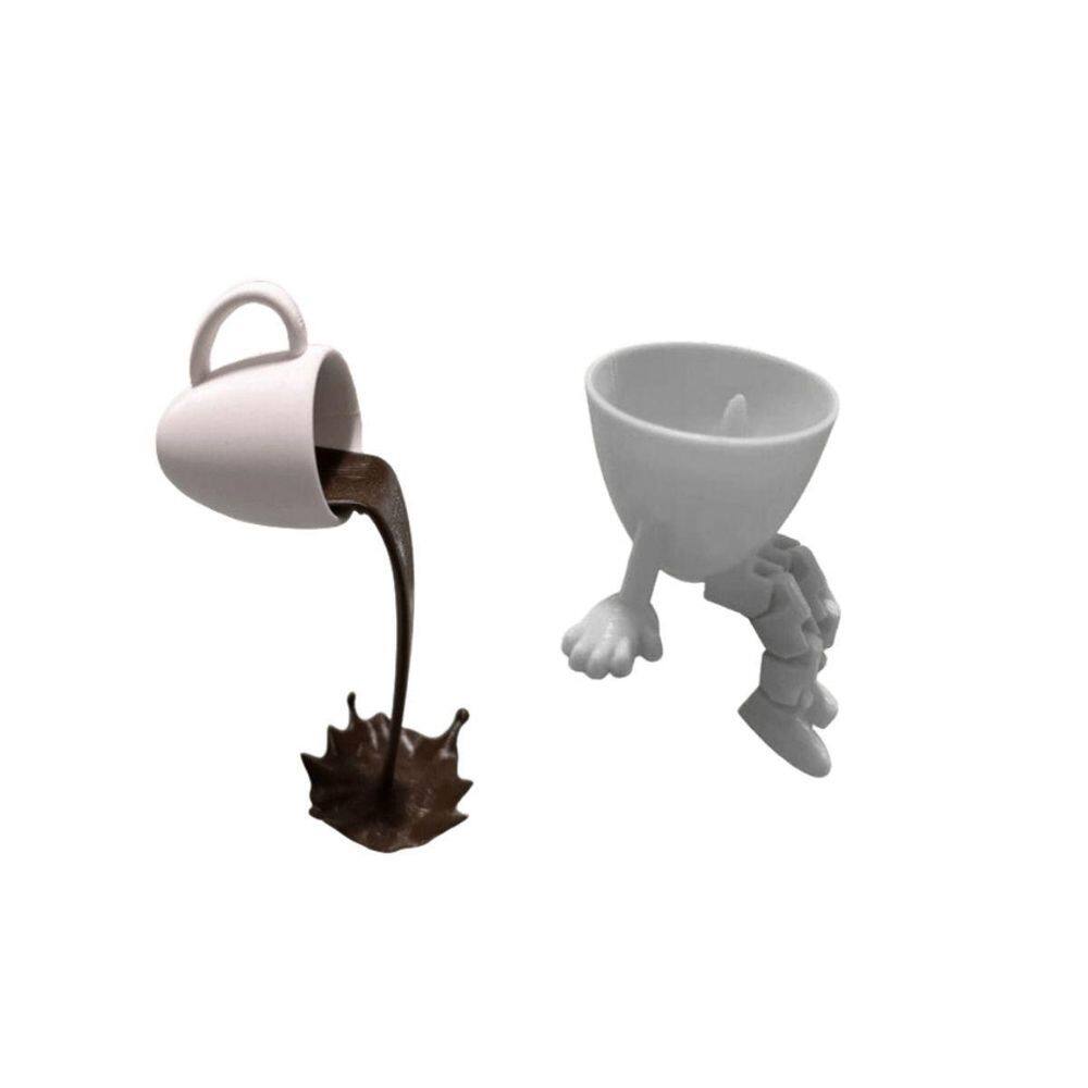 Kit 2 Xicaras Decorativas Flutuante Para Amantes De Café