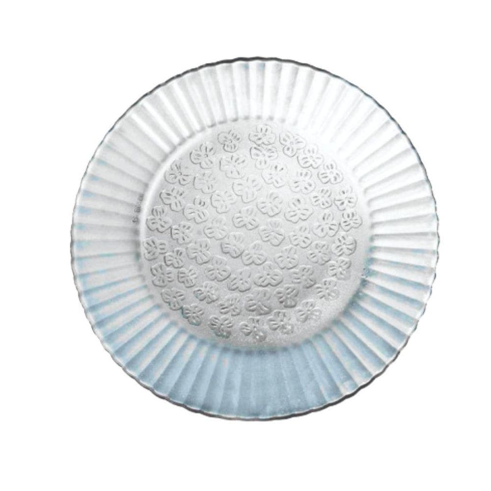 Jogo De Prato Primavera 12 Prato Sobremesa - Lanche - Vidro