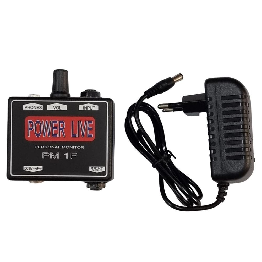 Amplificador Fone 3 em 1 Power Live + Fonte | New Live