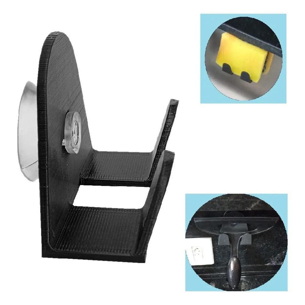 Suporte Pia Esponja Bucha Rodo Com Ventosa Organizador