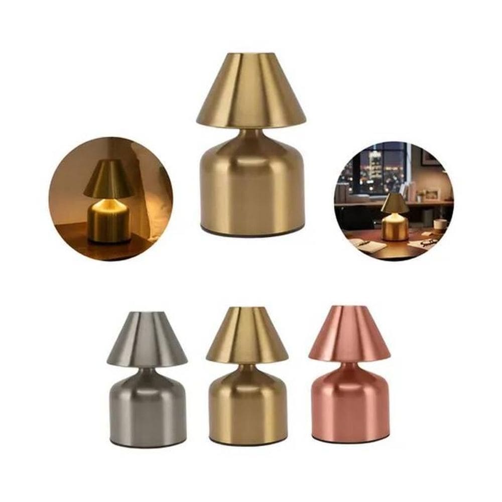 Mini Luminária De Mesa Usb Led Branco Frio Quente E Neutro