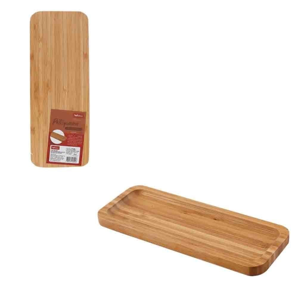 Petisqueira Bambu Retangular - 26Cm