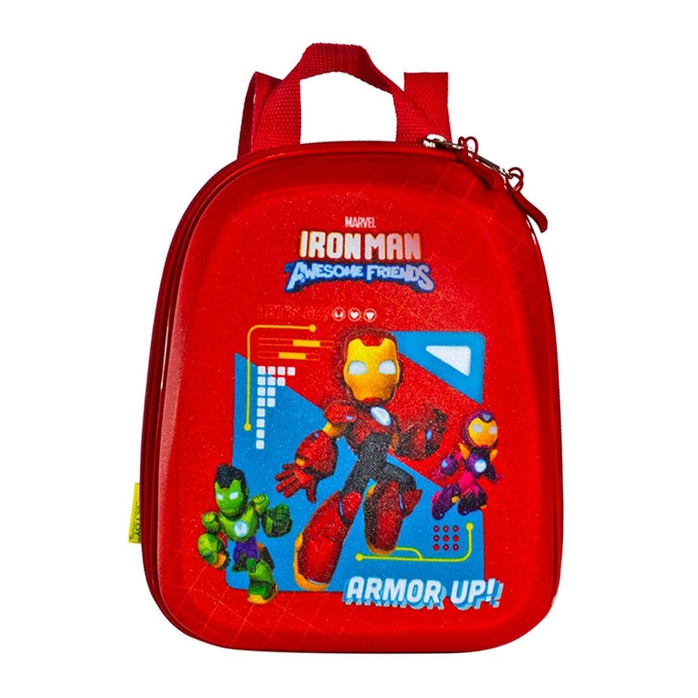 Lancheira de Costas Homem de Ferro 3D Infantil Impermeável