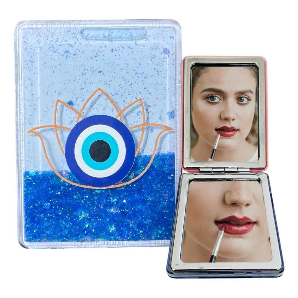 10X Espelho De Mão Duplo Para Bolsa Espelhinho Modelos Colo