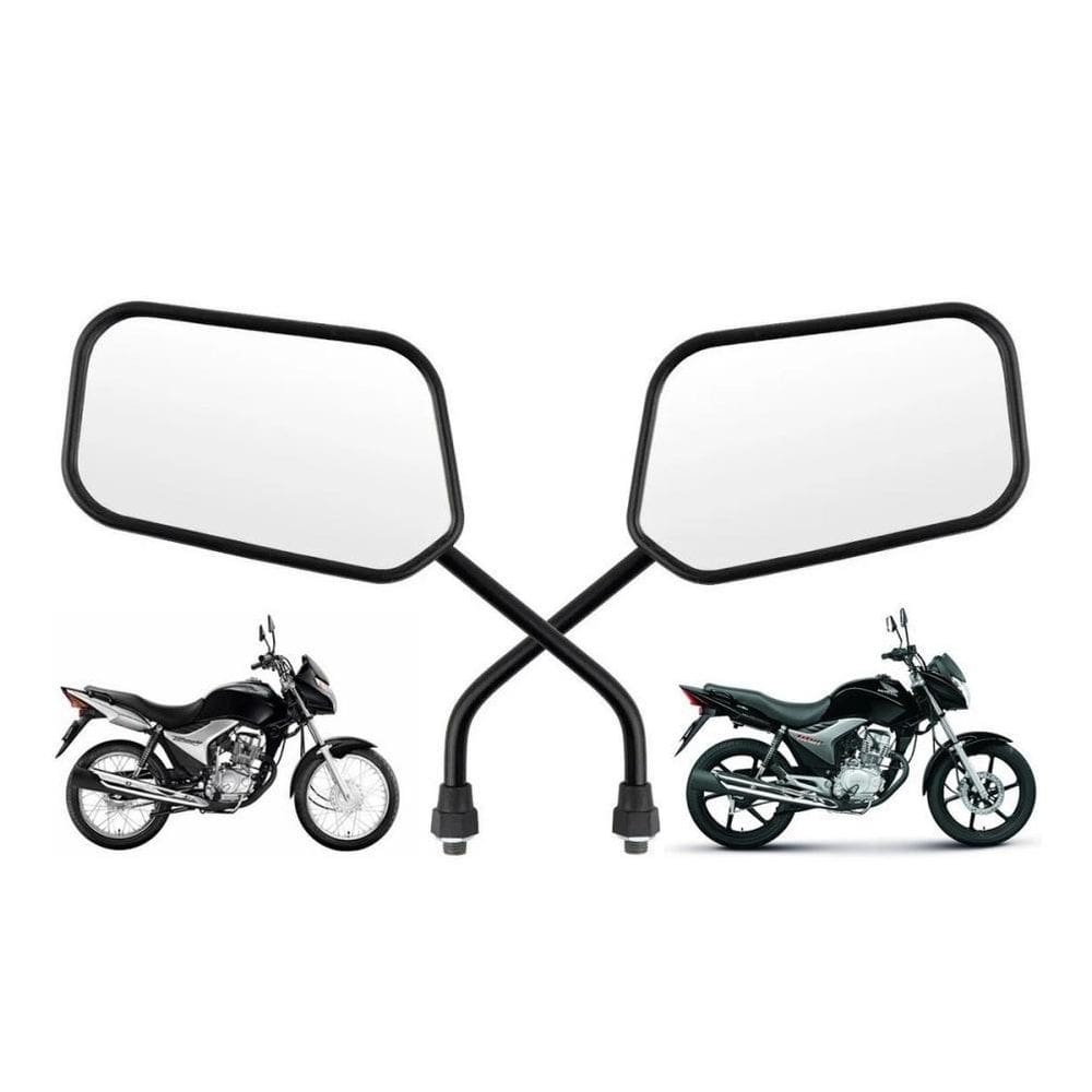 Retrovisor Moto Honda Cg Titan 150 Fan 2008/2013 Ks/Es Par