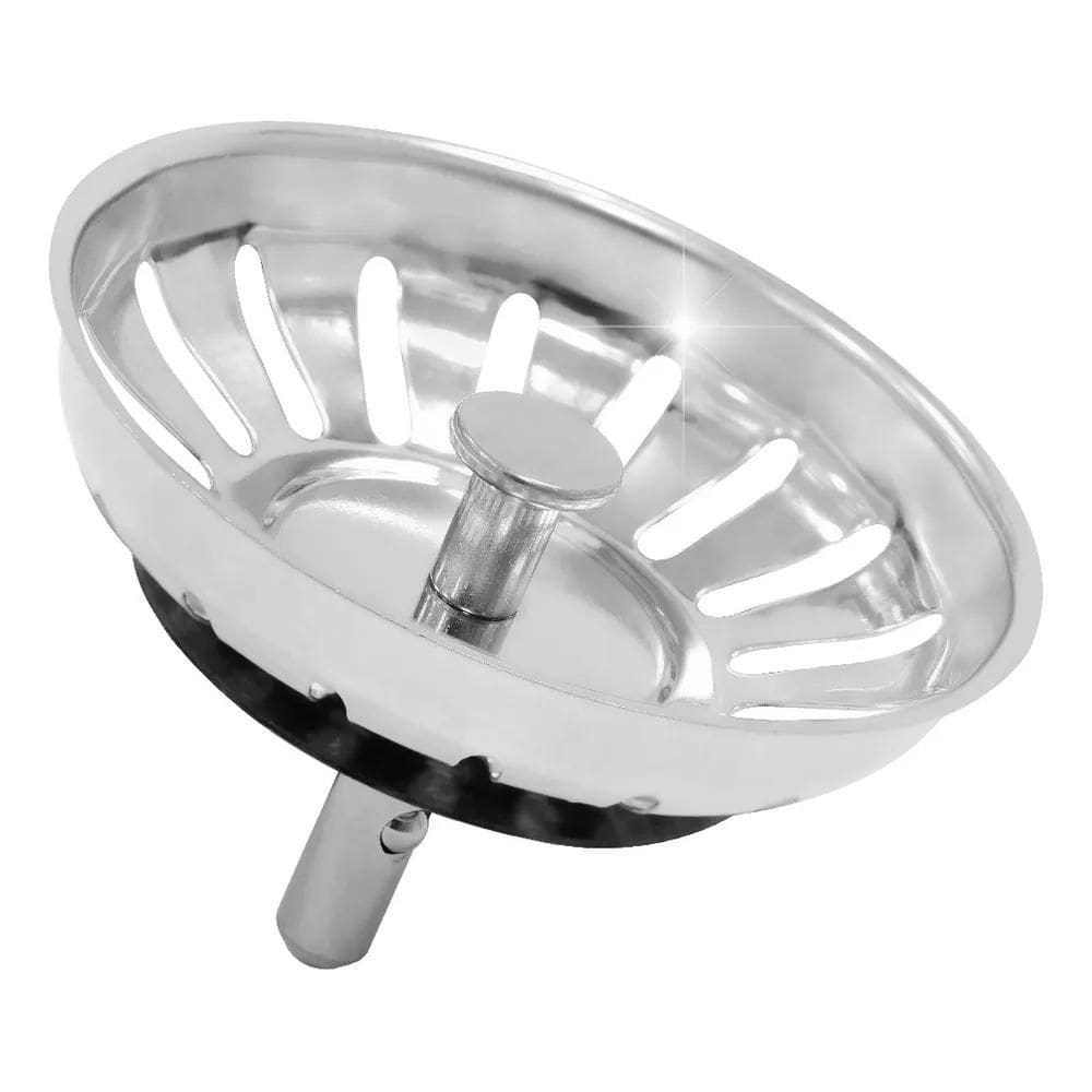 Tampa Ralo De Pia Tramontina Aço Inox Polido Luxo 4. 1/2