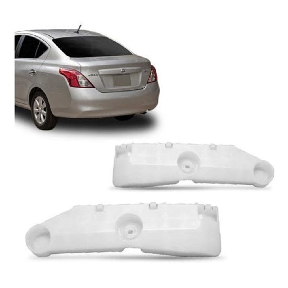 Par Guia Suporte Central Parachoque Traseiro Versa 11 A 2015