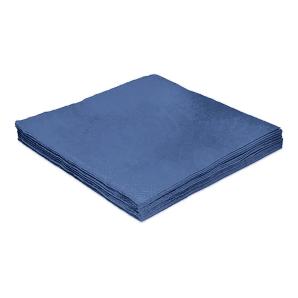 2X Guardanapo Folha Dupla Azul Royal 24X24 20Un