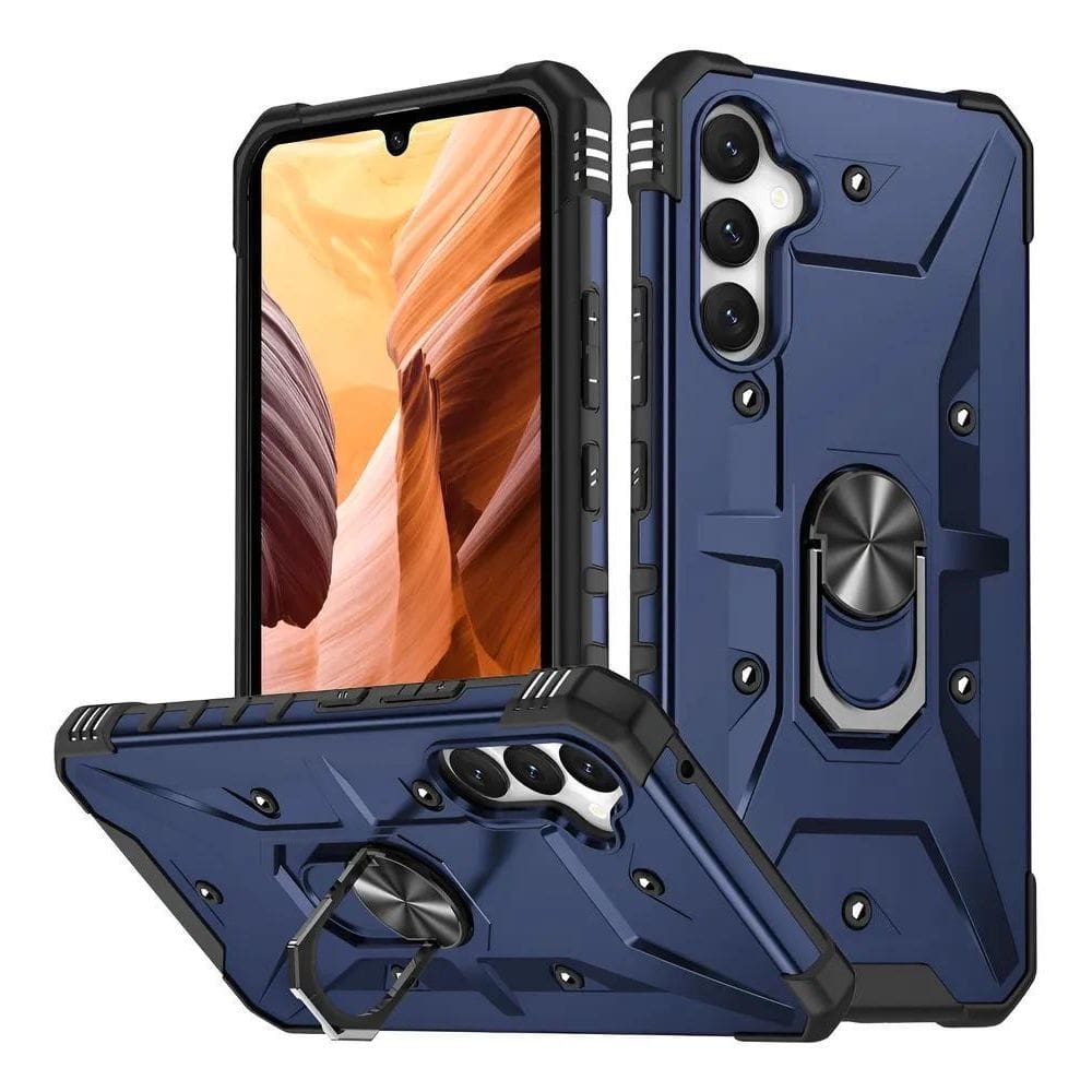 Capa Capinha Para Samsung De Armadura Com Anti Impact Azul S