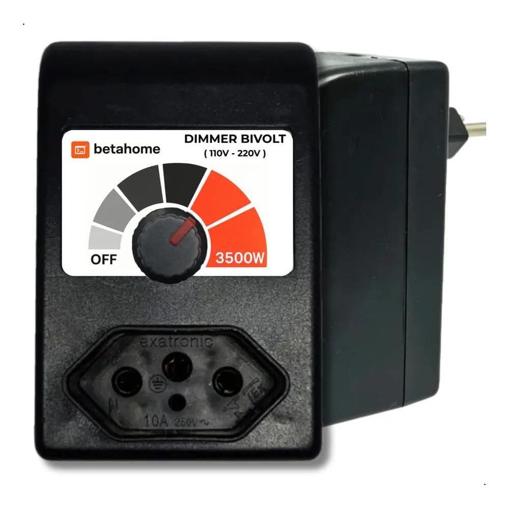 2X Controlador Eletrônico Dimmer 3500W Bivolt Regulador C/Di