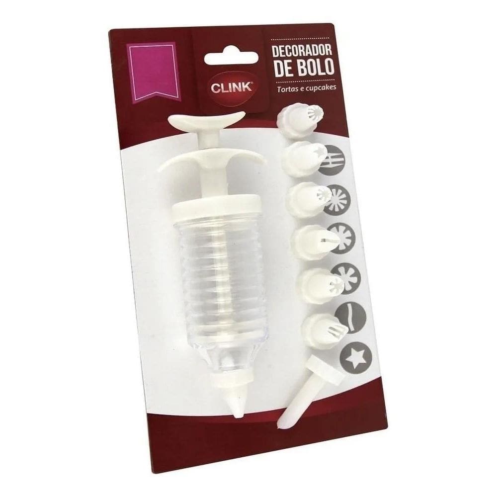 Kit Bicos E Bisnaga Para Decorar Bolo Plástico