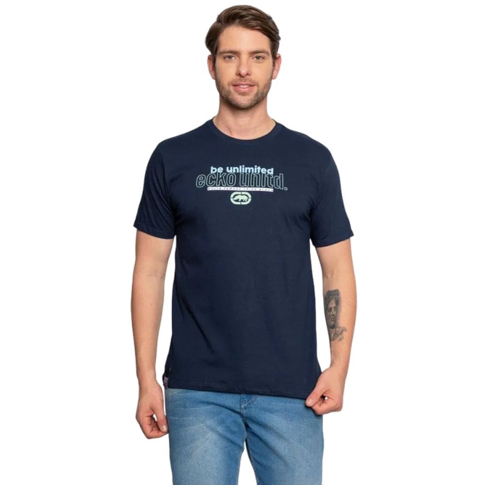 Camiseta Ecko Masculina Streth Ek518