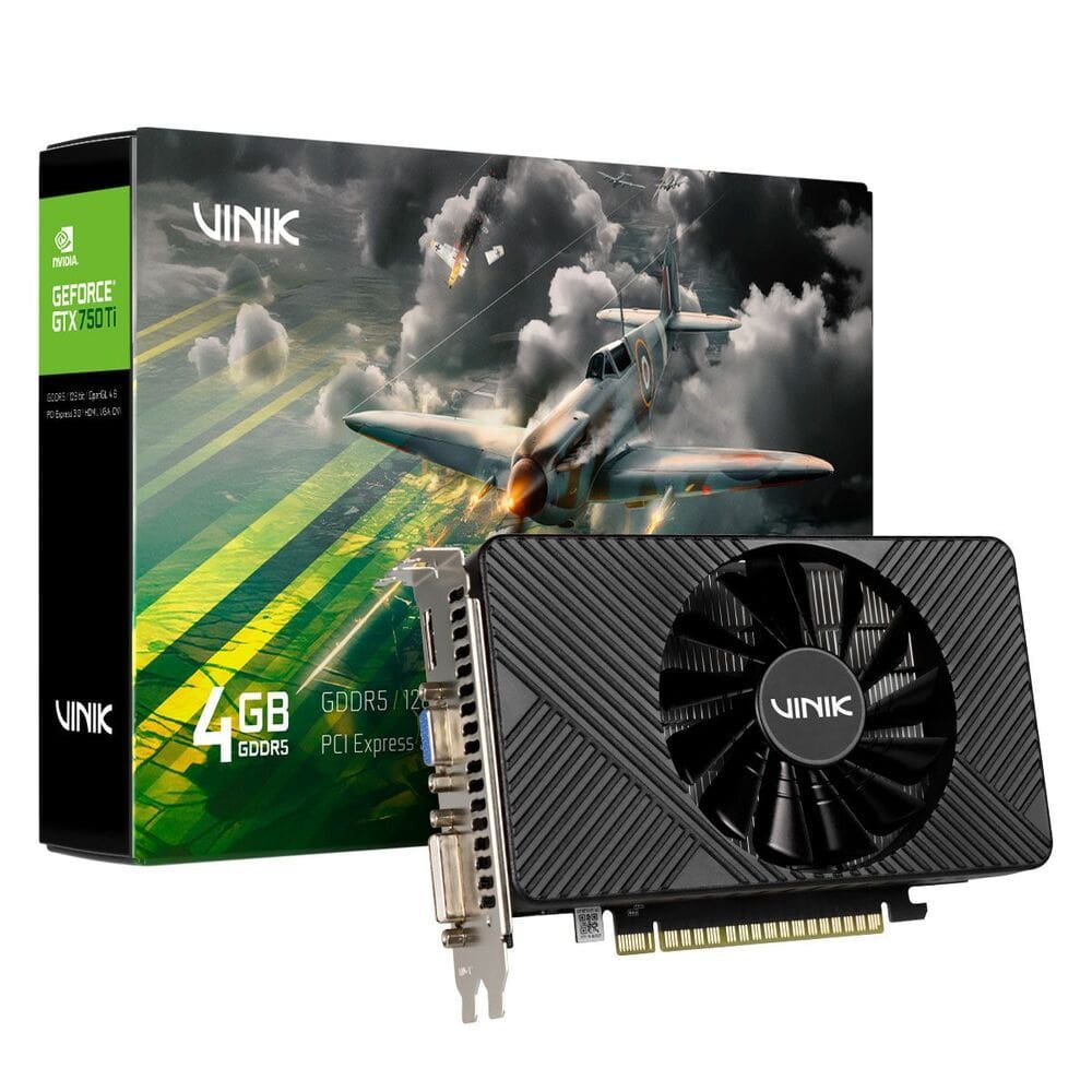 Gpu Nvidia Geforce GTX 750TI 4GB DDR5 128 BITS Vinik GPUK750T4GBFS0H2