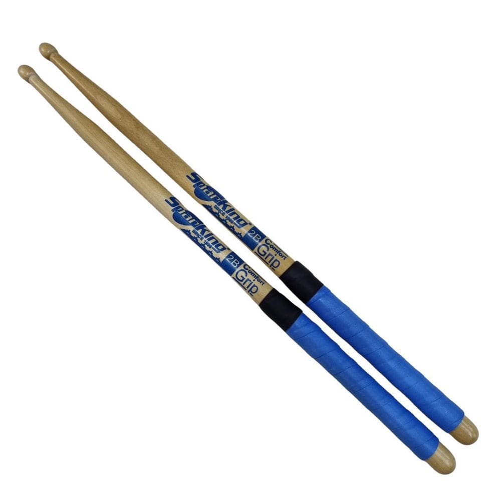 Baqueta 2B Ponta Madeira Comfort Grip Azul Spanking